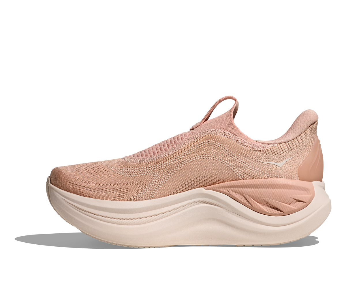 HOKA Skyward Laceless Mujer Rose Latte Rose Cream — detalle