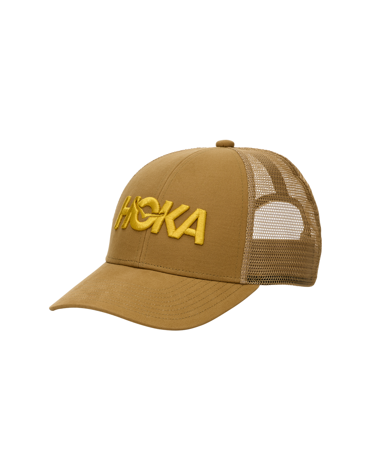 HOKA HOKA Core Logo Trucker Unisex Mustard Seed — vista lateral
