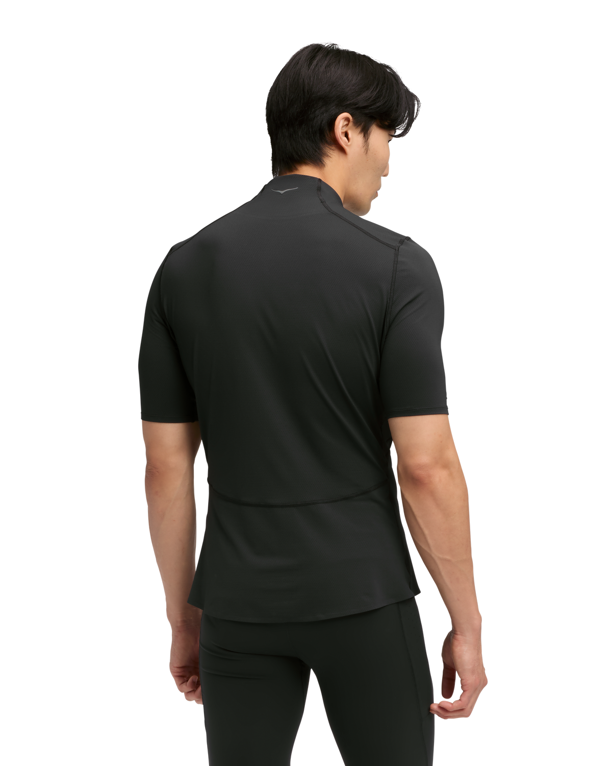 HOKA Skybreeze Short Sleeve Hombre Black — vista medial
