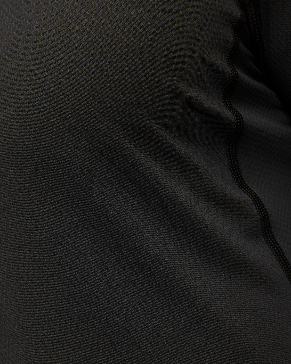 HOKA Skybreeze Short Sleeve Hombre Black — vista lateral