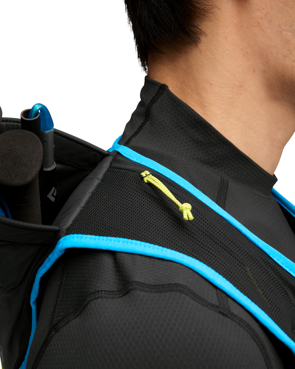 HOKA Skybreeze Short Sleeve Hombre Black — vista medial