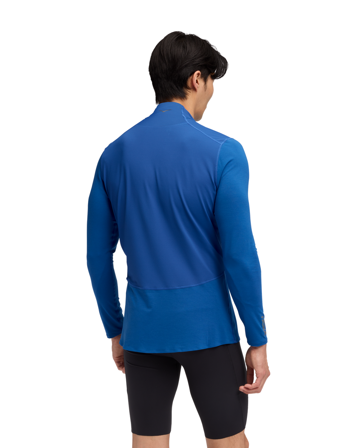 HOKA Skybreeze Long Sleeve Zip Hombre Ultramarine — vista medial