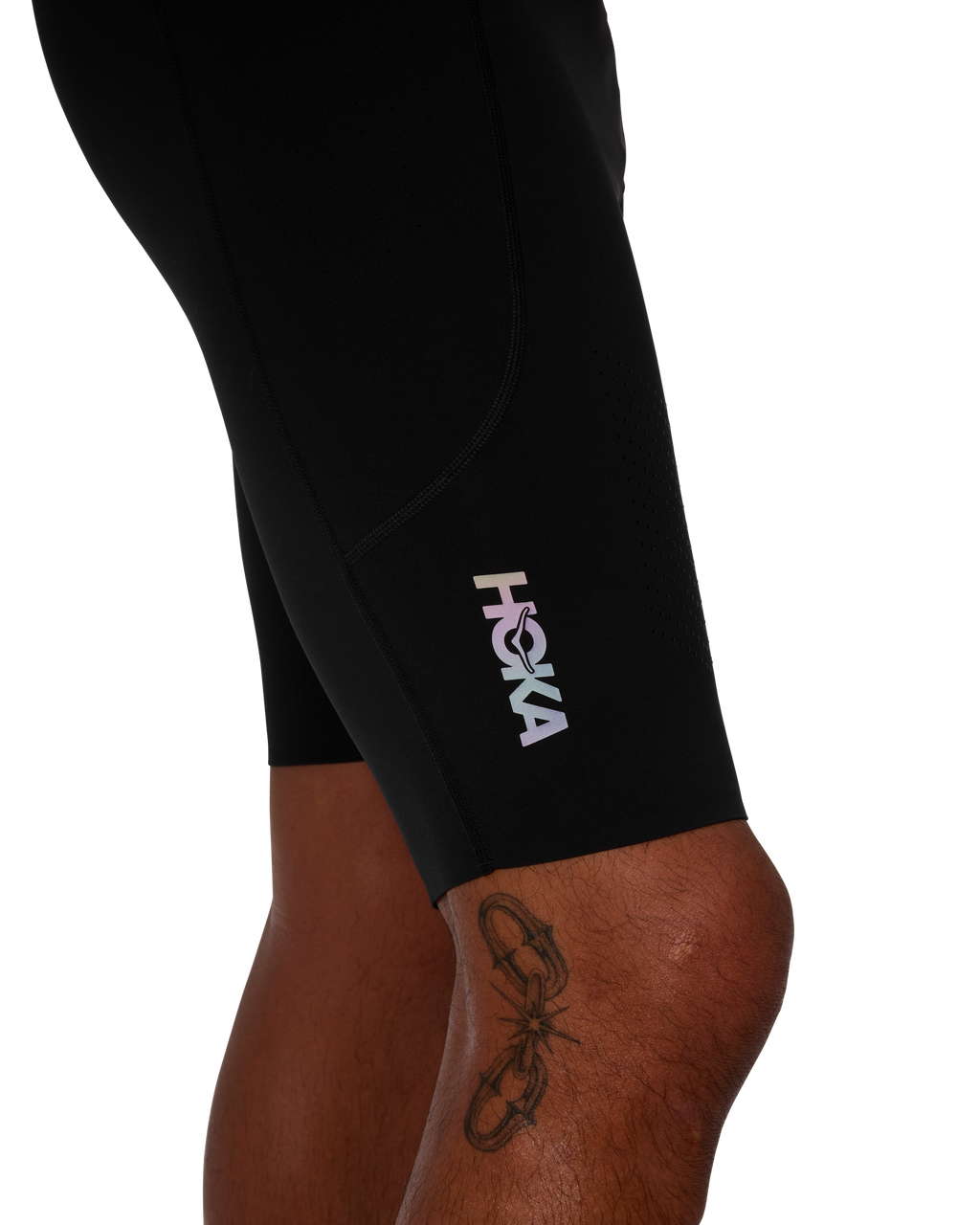 HOKA Skybreeze Half Tight Hombre Black — vista tres cuartos