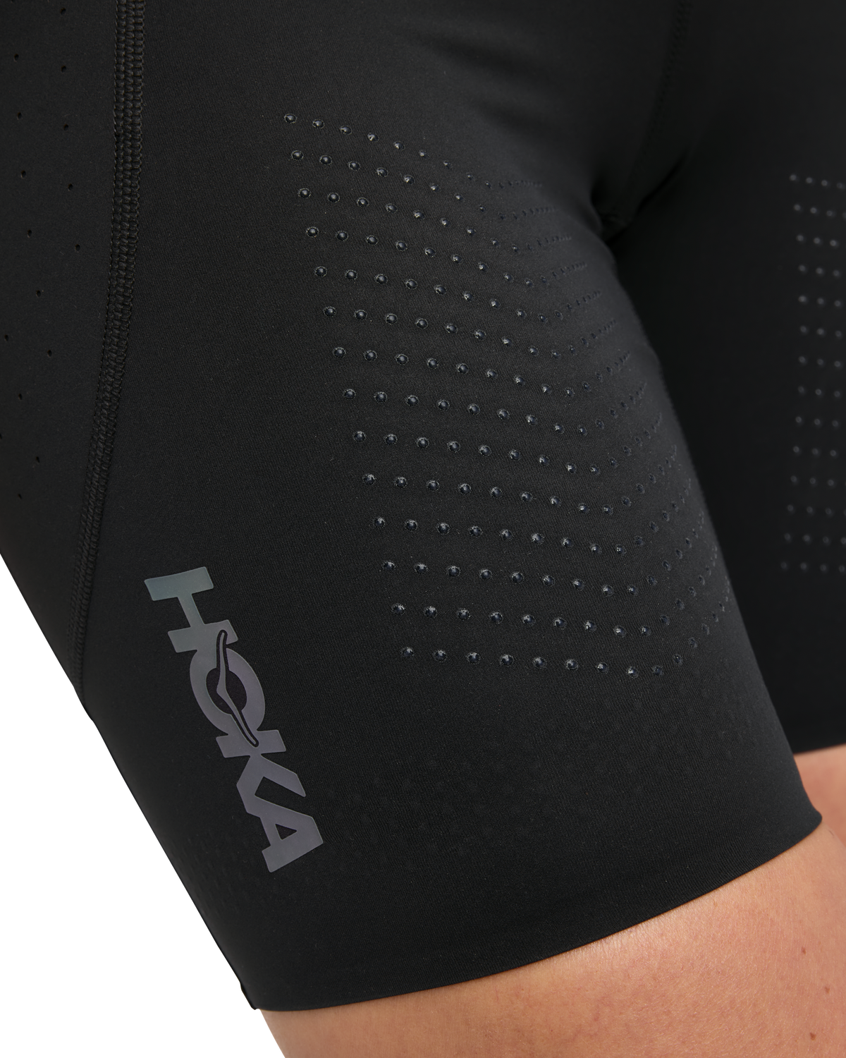 HOKA Skybreeze Half Tight Mujer Black — vista medial