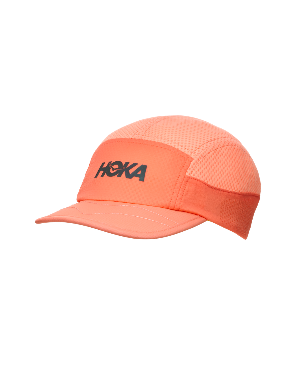 HOKA Trail Run Hat Unisex Neon Cantaloupe — vista lateral