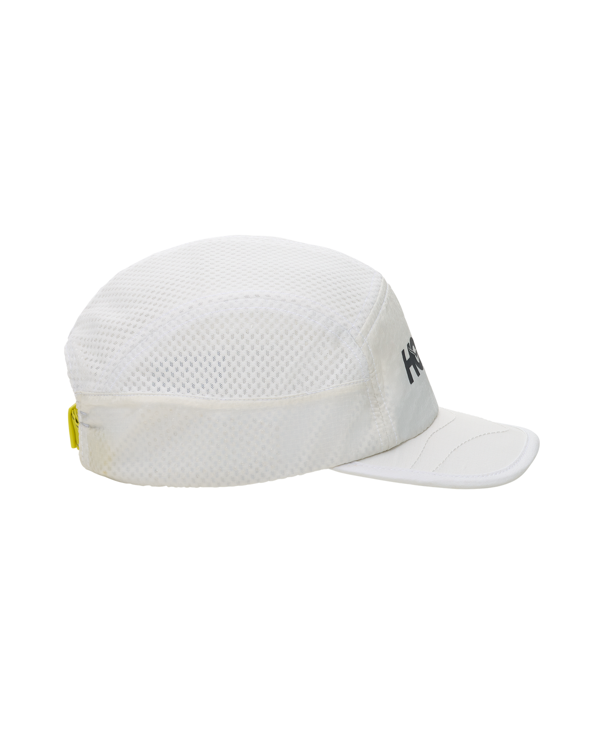 HOKA Trail Run Hat Unisex White — vista tres cuartos