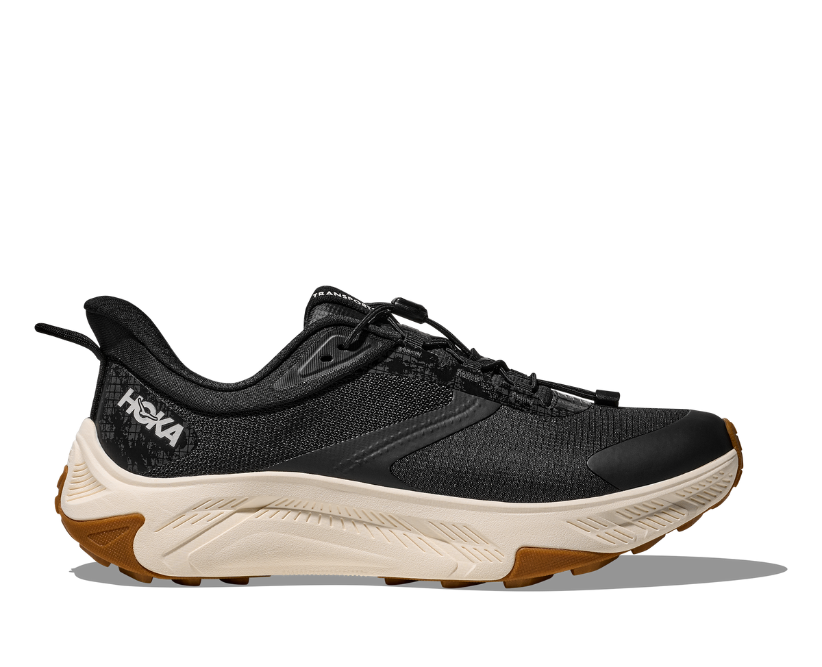 HOKA Transport 2 Hombre Black / Alabaster — vista lateral