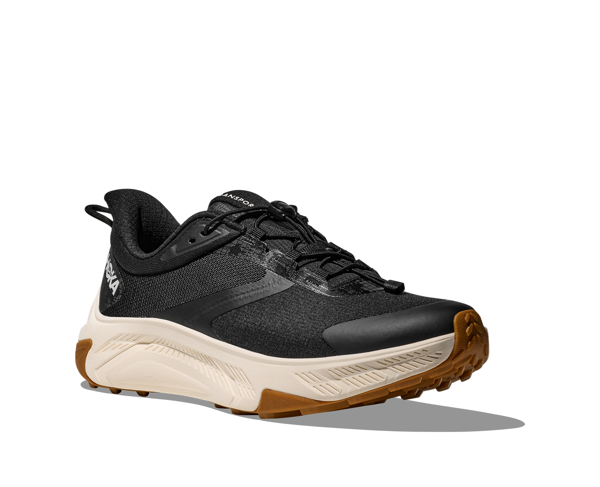 HOKA Transport 2 Hombre Black / Alabaster — vista trasera