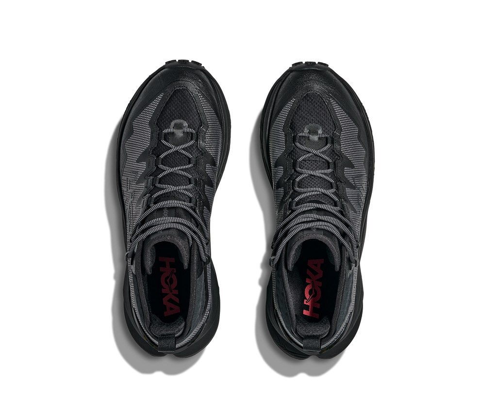 HOKA Mafate Hike Hombre Black / Asteroid — vista medial