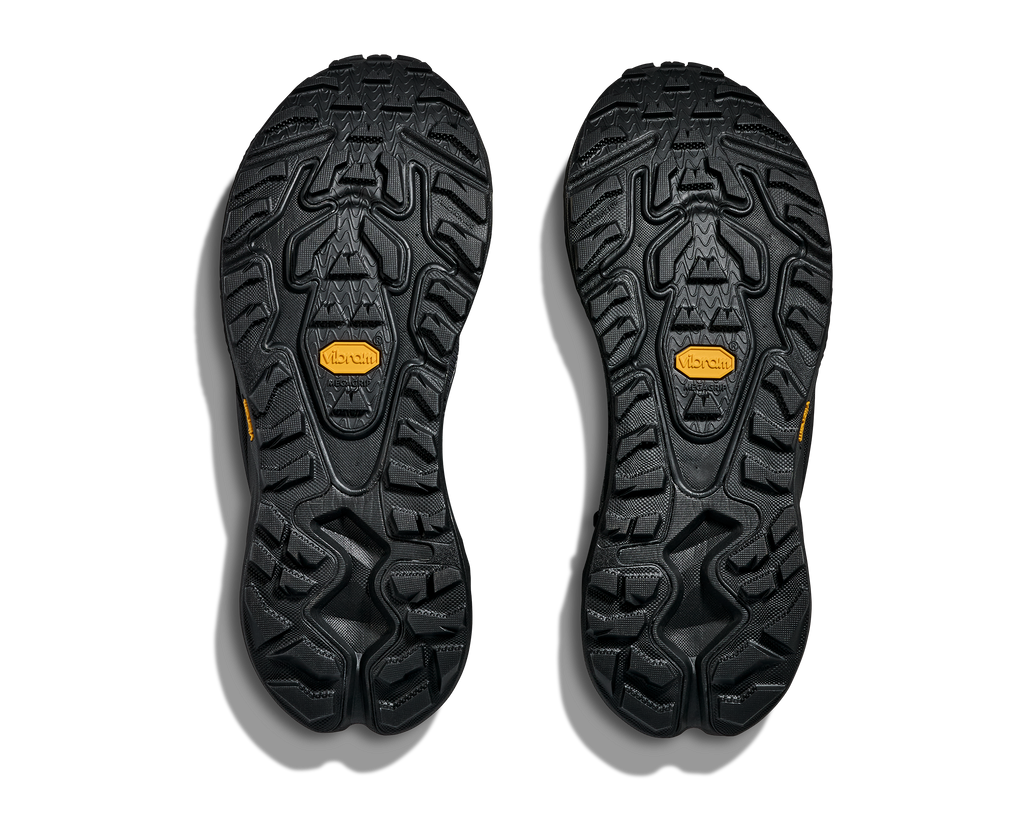 HOKA Mafate Hike Hombre Black / Asteroid — suela