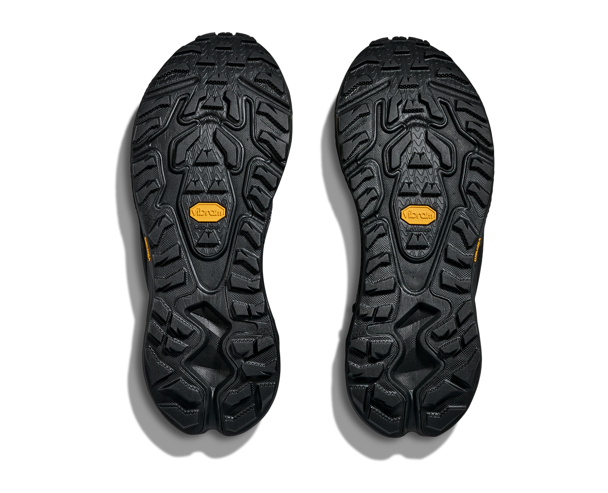 HOKA Mafate Hike Hombre Black / Asteroid — suela
