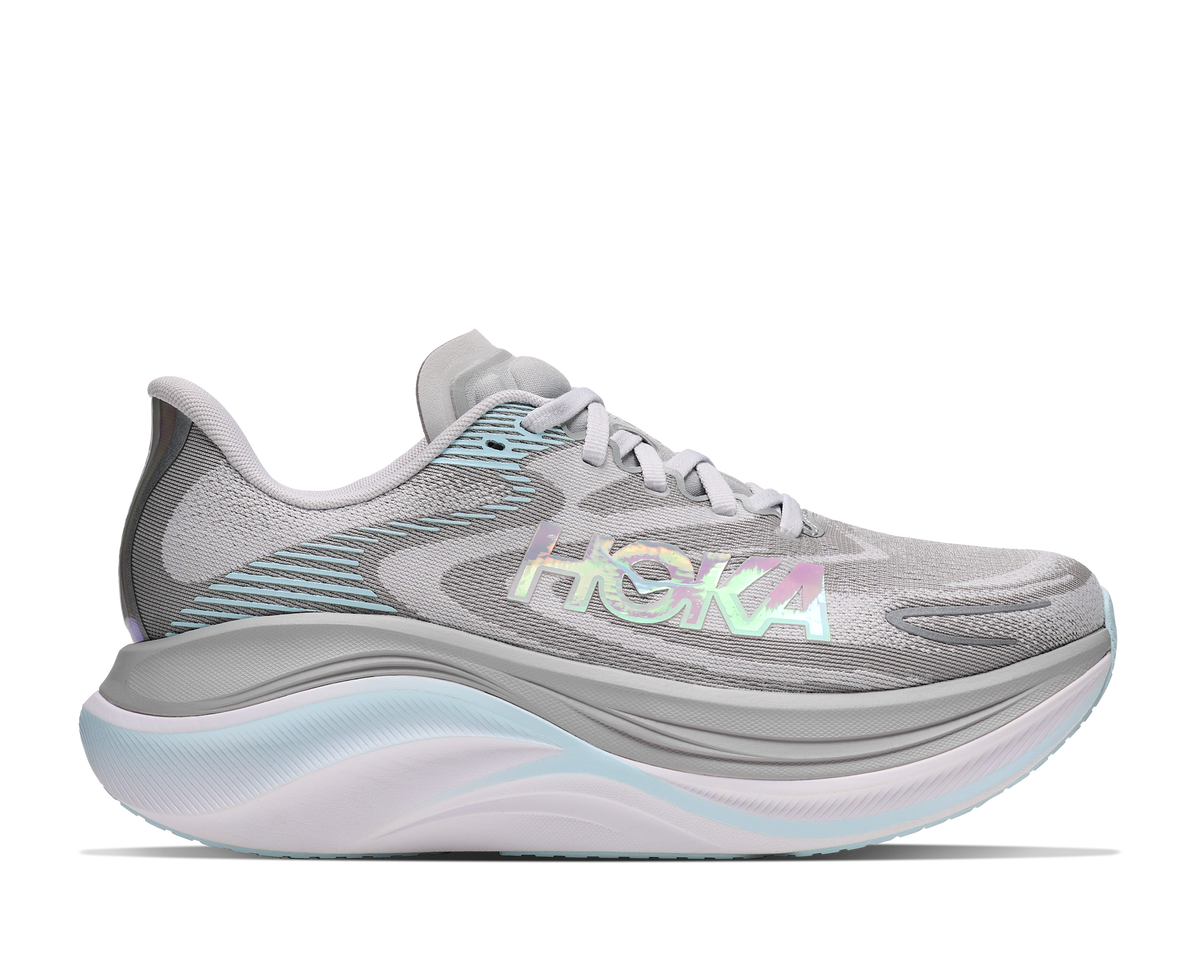 HOKA Skyward X 2 Mujer Stardust / Glimmering Blue — vista lateral
