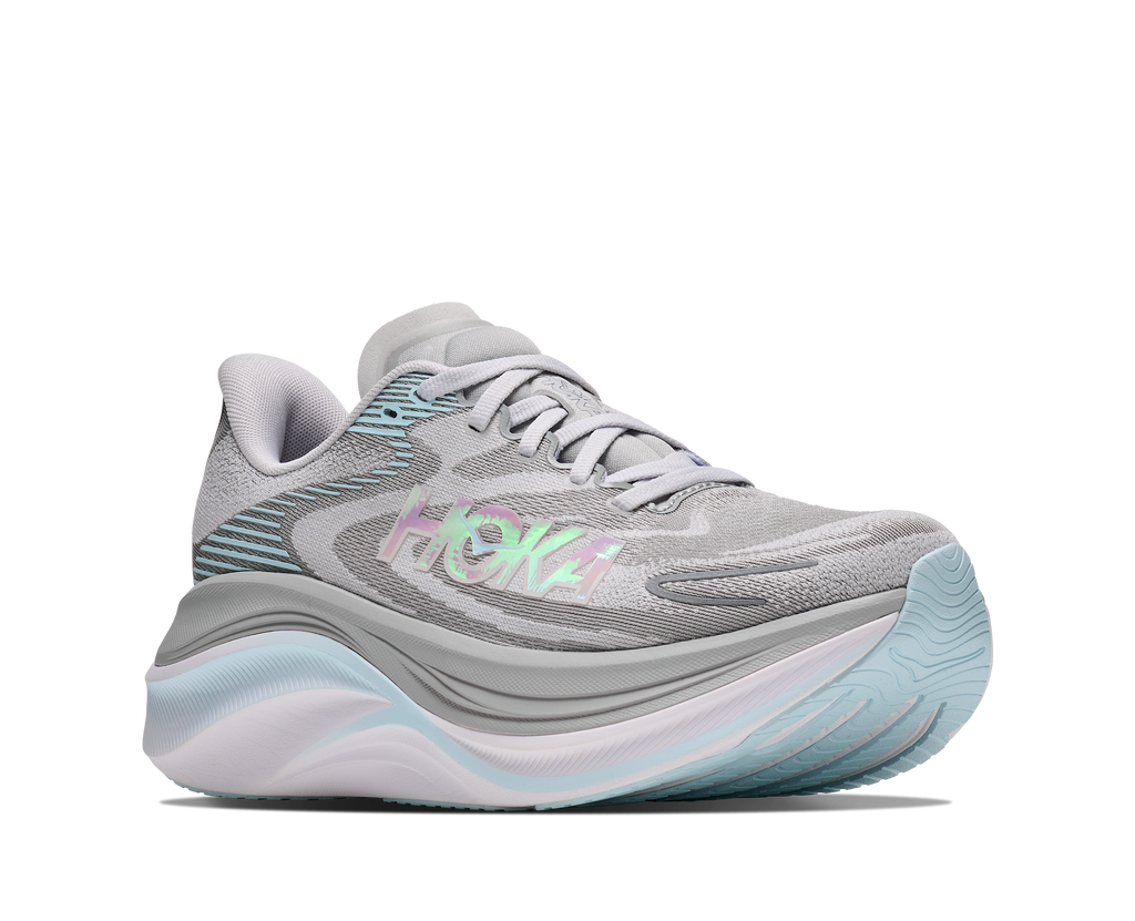 HOKA Skyward X 2 Mujer Stardust / Glimmering Blue — vista trasera