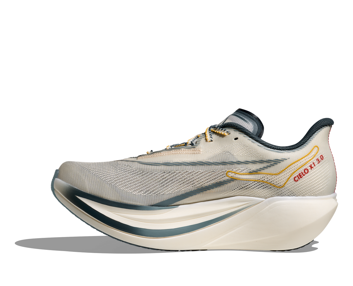 HOKA Cielo X1 3.0 Unisex Alabaster / Yellow Gold — detalle