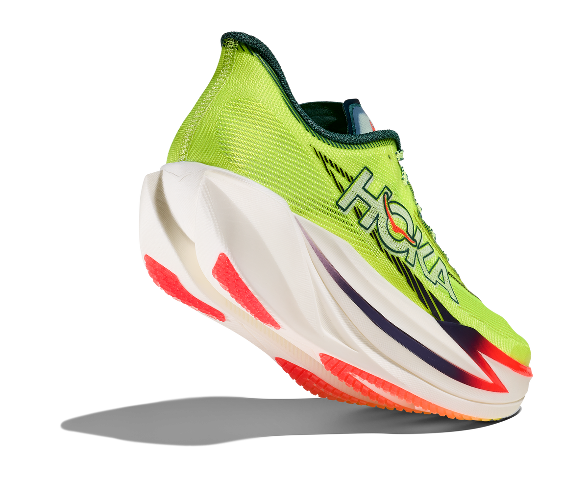 HOKA Cielo X1 3.0 Unisex Neon Yuzu / Thyme — vista tres cuartos