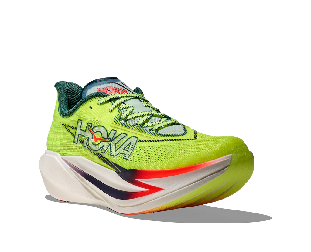 HOKA Cielo X1 3.0 Unisex Neon Yuzu / Thyme — vista trasera