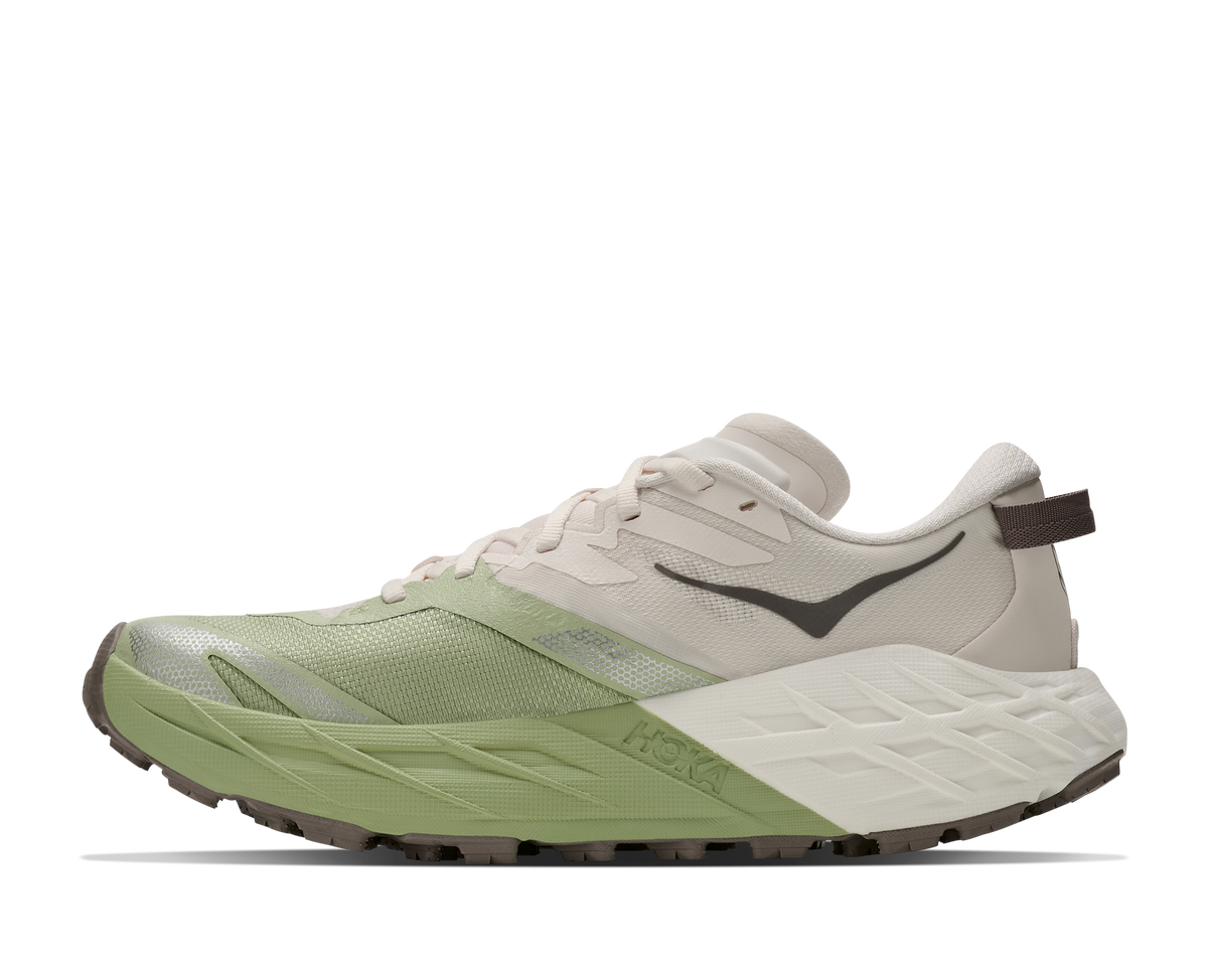 HOKA Speedgoat 7 Mujer Alabaster / Morning Dew — detalle