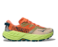 HOKA Speedgoat 7 Mujer Persimmon / Neon Yuzu — vista lateral