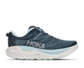 HOKA Gaviota 6 Mujer Faded Navy / Glimmering Blue — vista lateral