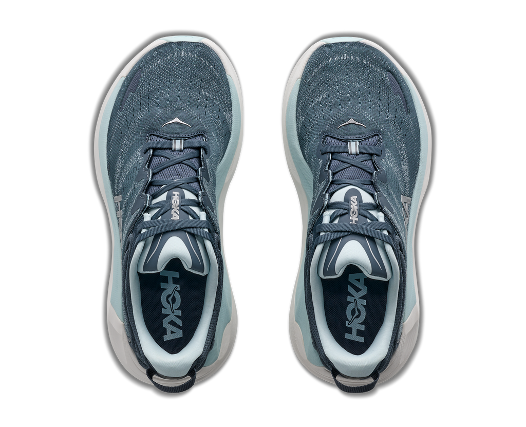 HOKA Gaviota 6 Mujer Faded Navy / Glimmering Blue — vista medial