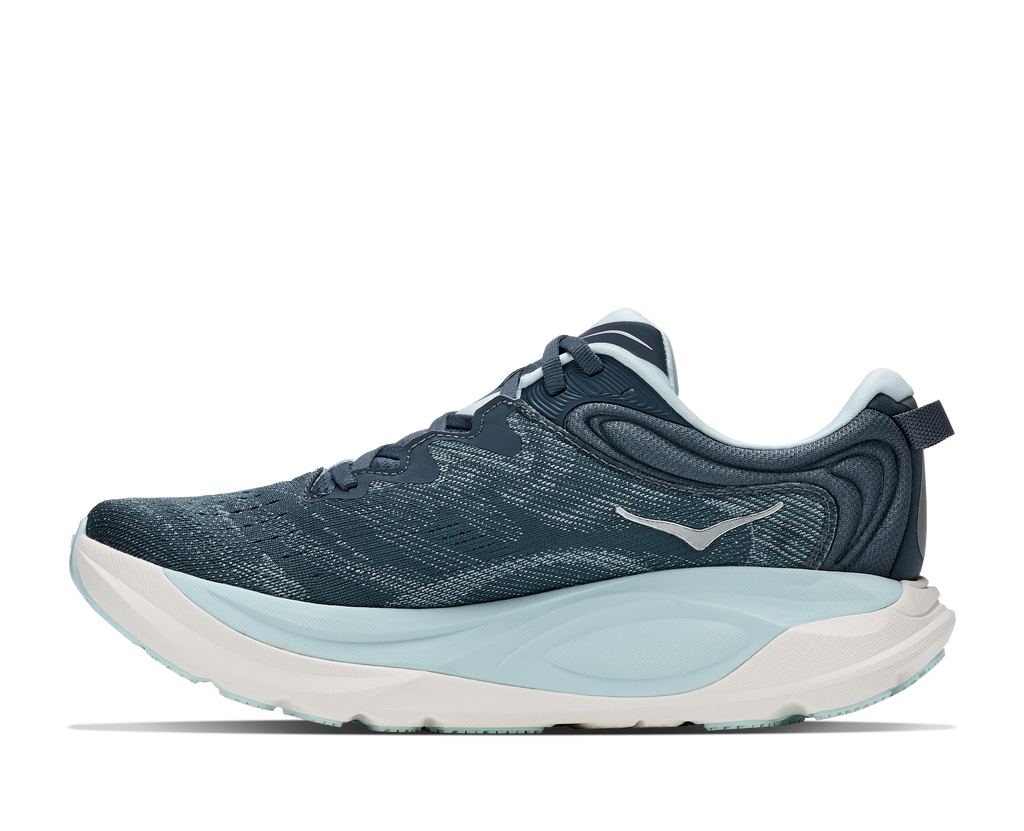 HOKA Gaviota 6 Mujer Faded Navy / Glimmering Blue — detalle