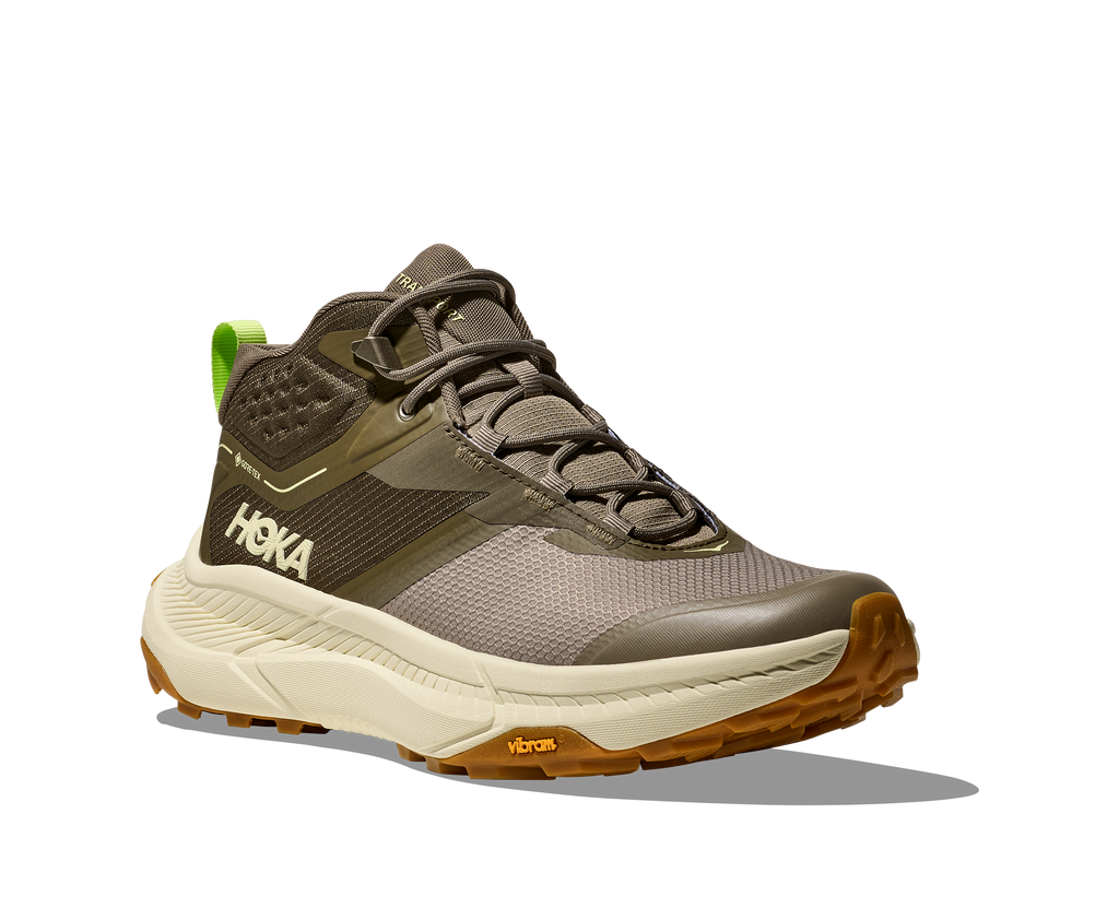 HOKA Transport Hike GTX Hombre Light Roast / Eggshell — vista trasera