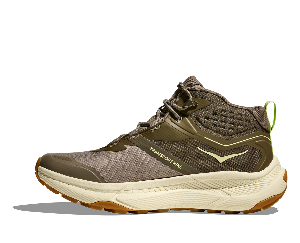 HOKA Transport Hike GTX Hombre Light Roast / Eggshell — detalle