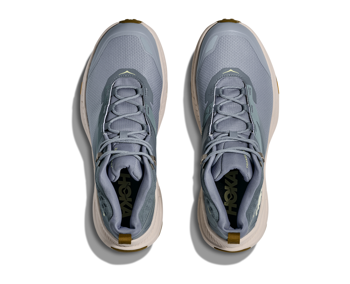 HOKA Transport Hike GTX Hombre Slate Blue / Stucco — vista medial