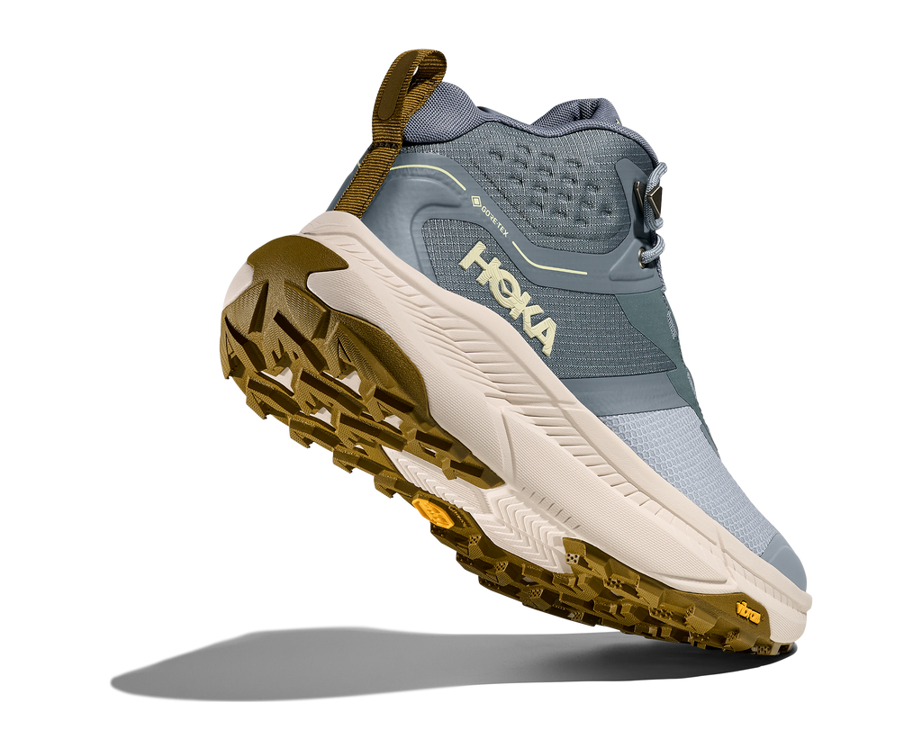 HOKA Transport Hike GTX Hombre Slate Blue / Stucco — vista tres cuartos