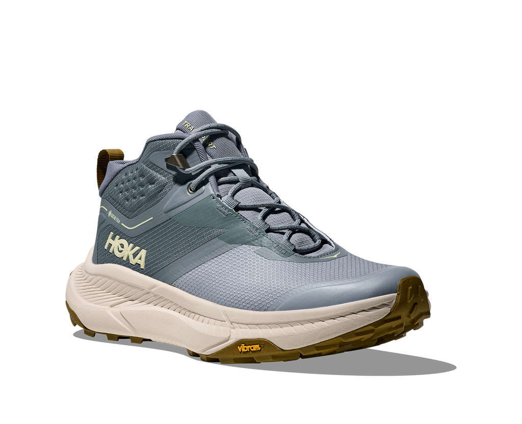 HOKA Transport Hike GTX Hombre Slate Blue / Stucco — vista trasera