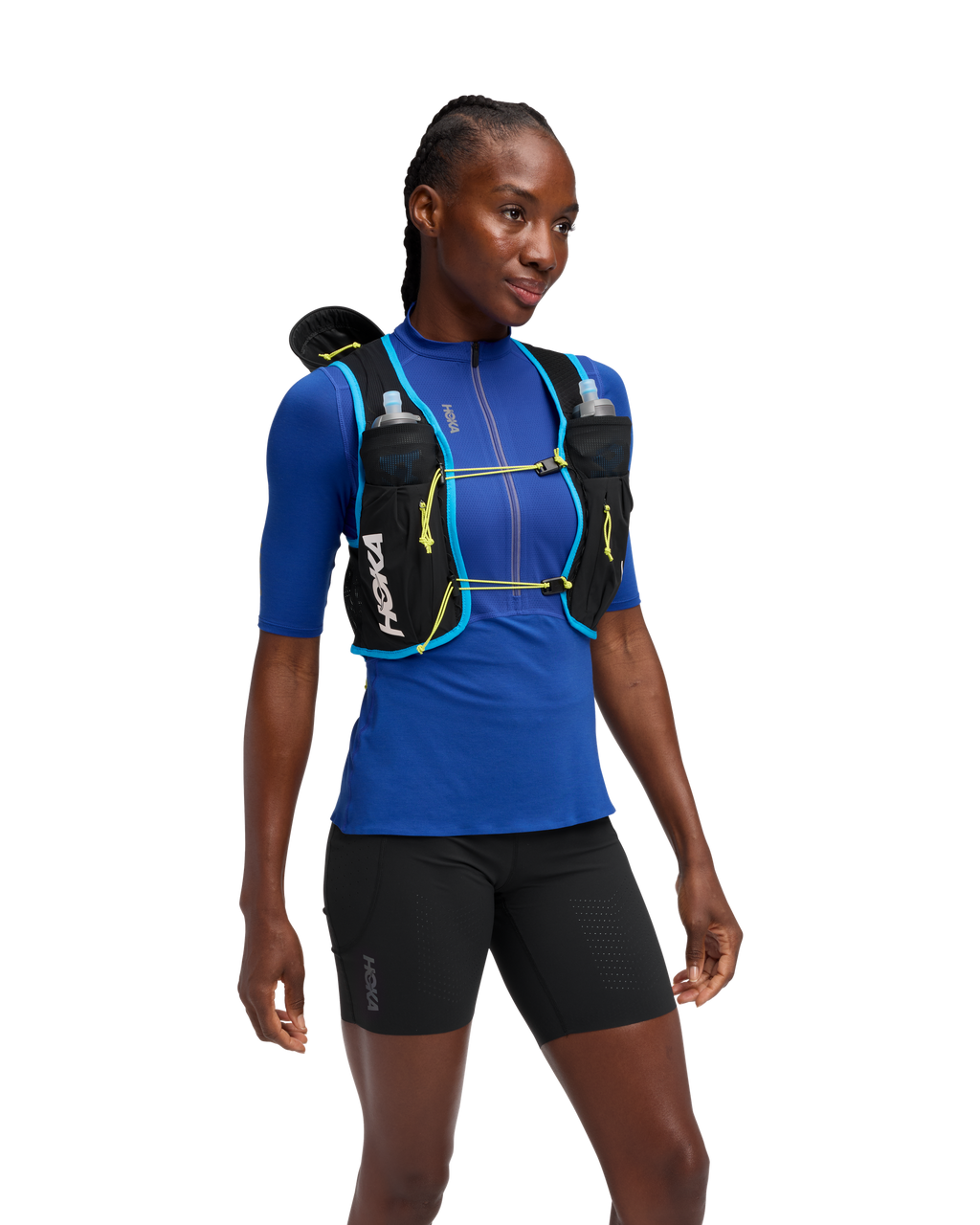 HOKA HOKA Trail Run Vest 10L Unisex Black — vista tres cuartos