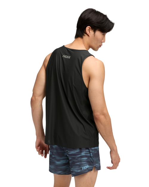 HOKA Airolite Tank 2.0 Hombre Black — vista medial