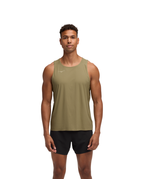 HOKA Airolite Tank 2.0 Hombre Wild Mushroom — vista lateral