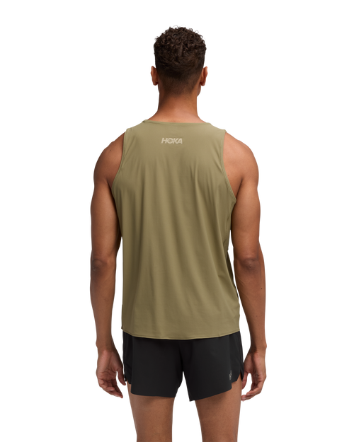 HOKA Airolite Tank 2.0 Hombre Wild Mushroom — vista medial
