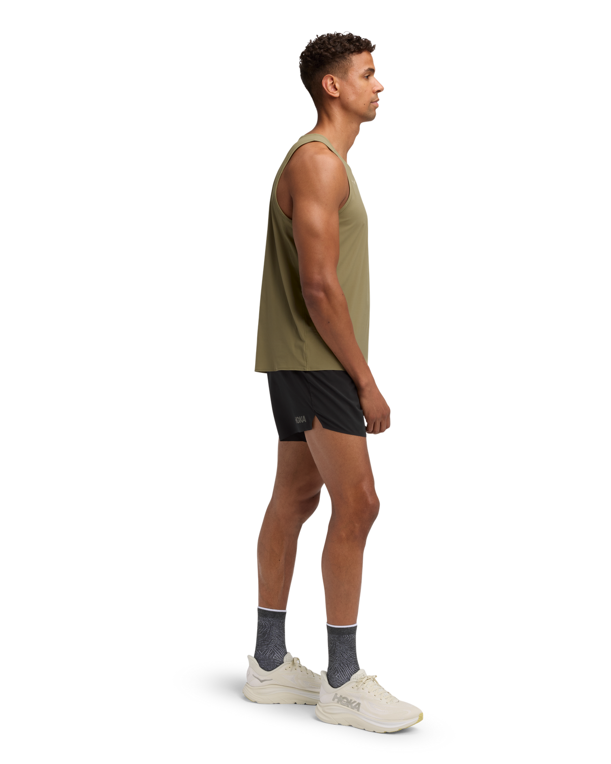 HOKA Airolite Tank 2.0 Hombre Wild Mushroom — vista frontal