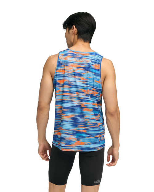 HOKA Airolite Tank 2.0 Hombre Blue Blurr — vista medial