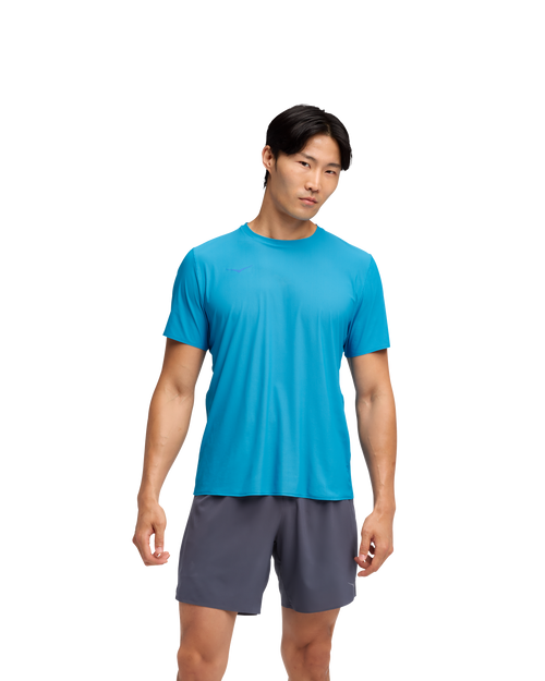 HOKA Airolite Short Sleeve 2.0 Hombre HOKA Blue — vista lateral