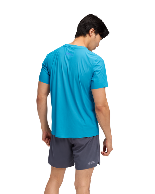 HOKA Airolite Short Sleeve 2.0 Hombre HOKA Blue — vista medial