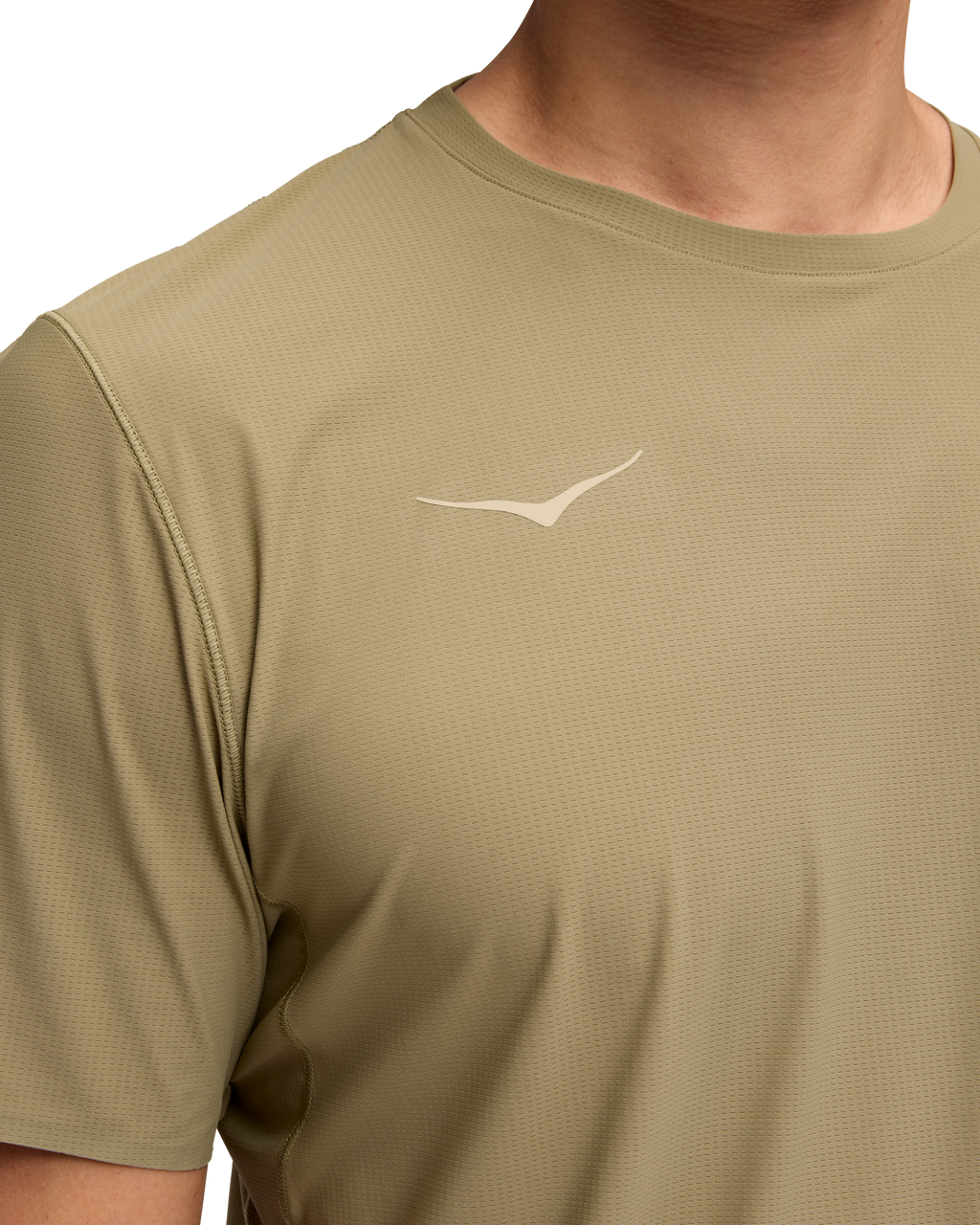 HOKA Airolite Short Sleeve 2.0 Hombre Wild Mushroom — vista superior