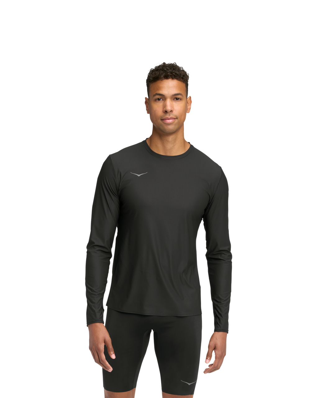 HOKA Airolite Long Sleeve 2.0 Hombre Black — vista lateral