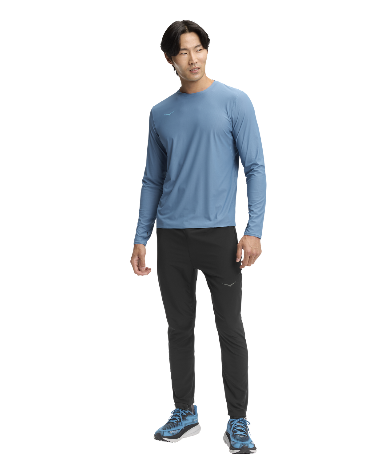 HOKA Airolite Long Sleeve 2.0 Hombre Foggy Night — vista frontal