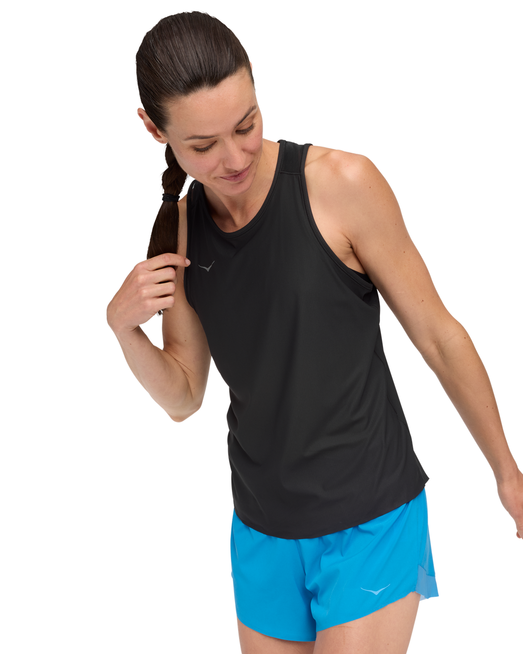 HOKA Airolite Tank 2.0 Mujer Black — vista tres cuartos