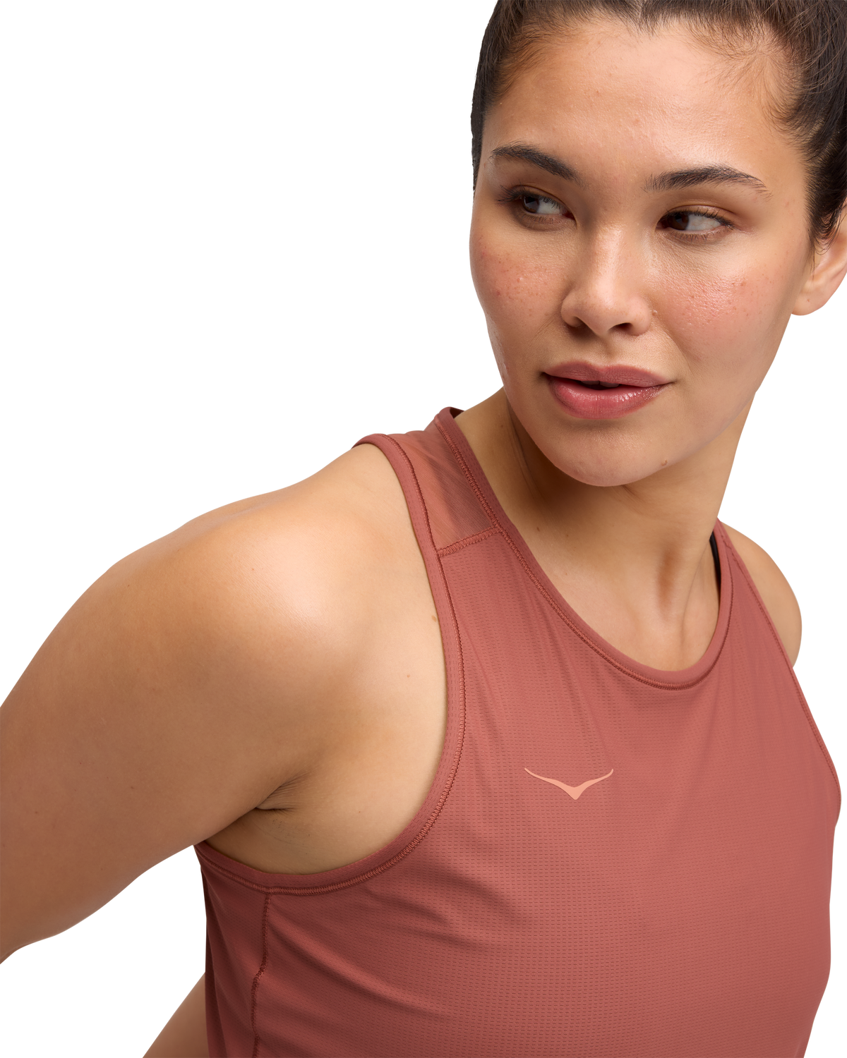 HOKA Airolite Tank 2.0 Mujer Rouge — vista superior