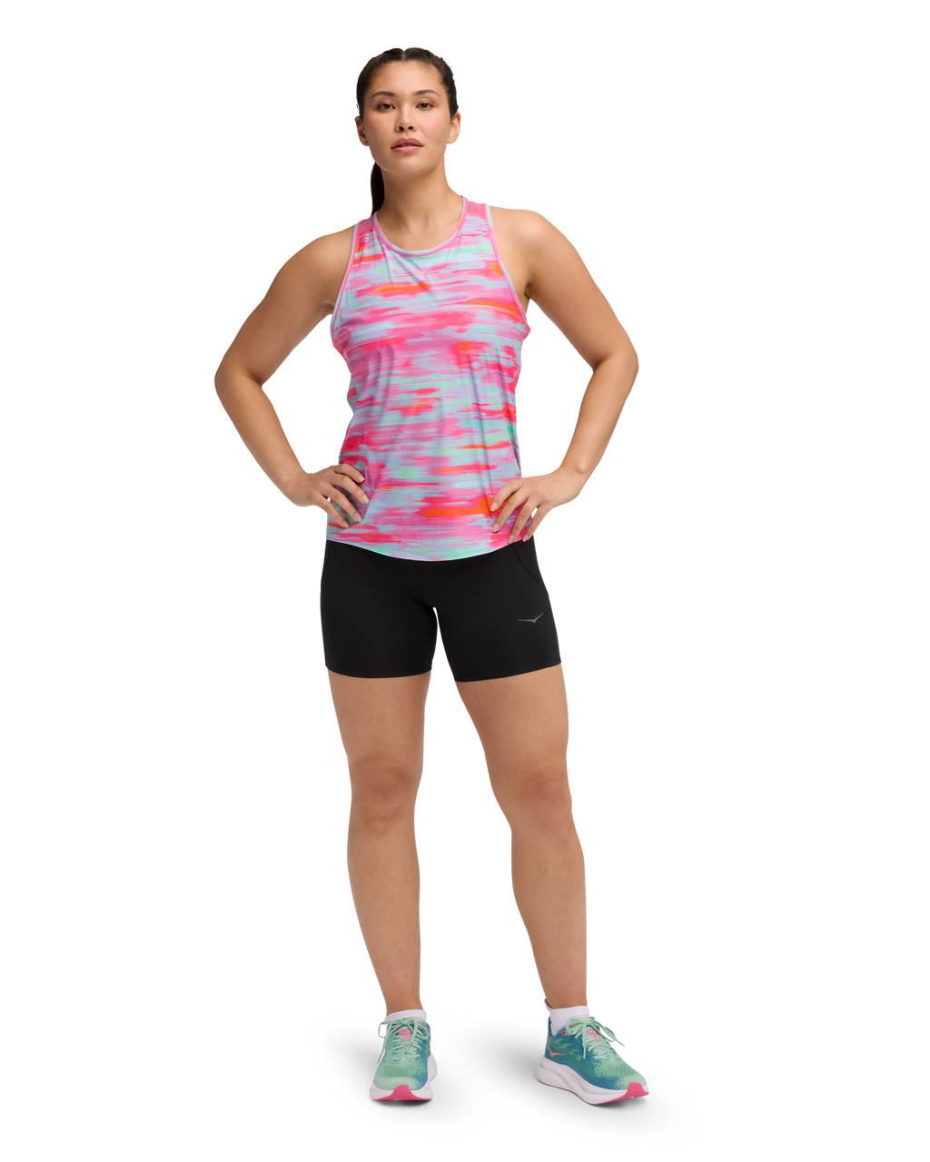 HOKA Airolite Tank 2.0 Mujer Pink Blurr — vista frontal