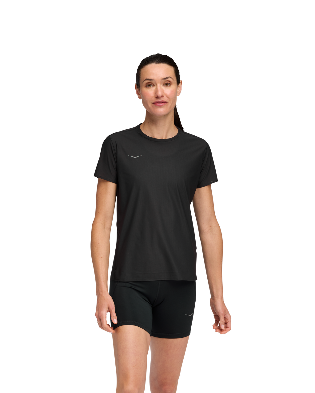 HOKA Airolite Short Sleeve 2.0 Mujer Black — vista lateral