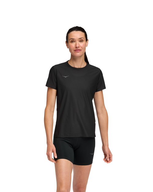 HOKA Airolite Short Sleeve 2.0 Mujer Black — vista lateral