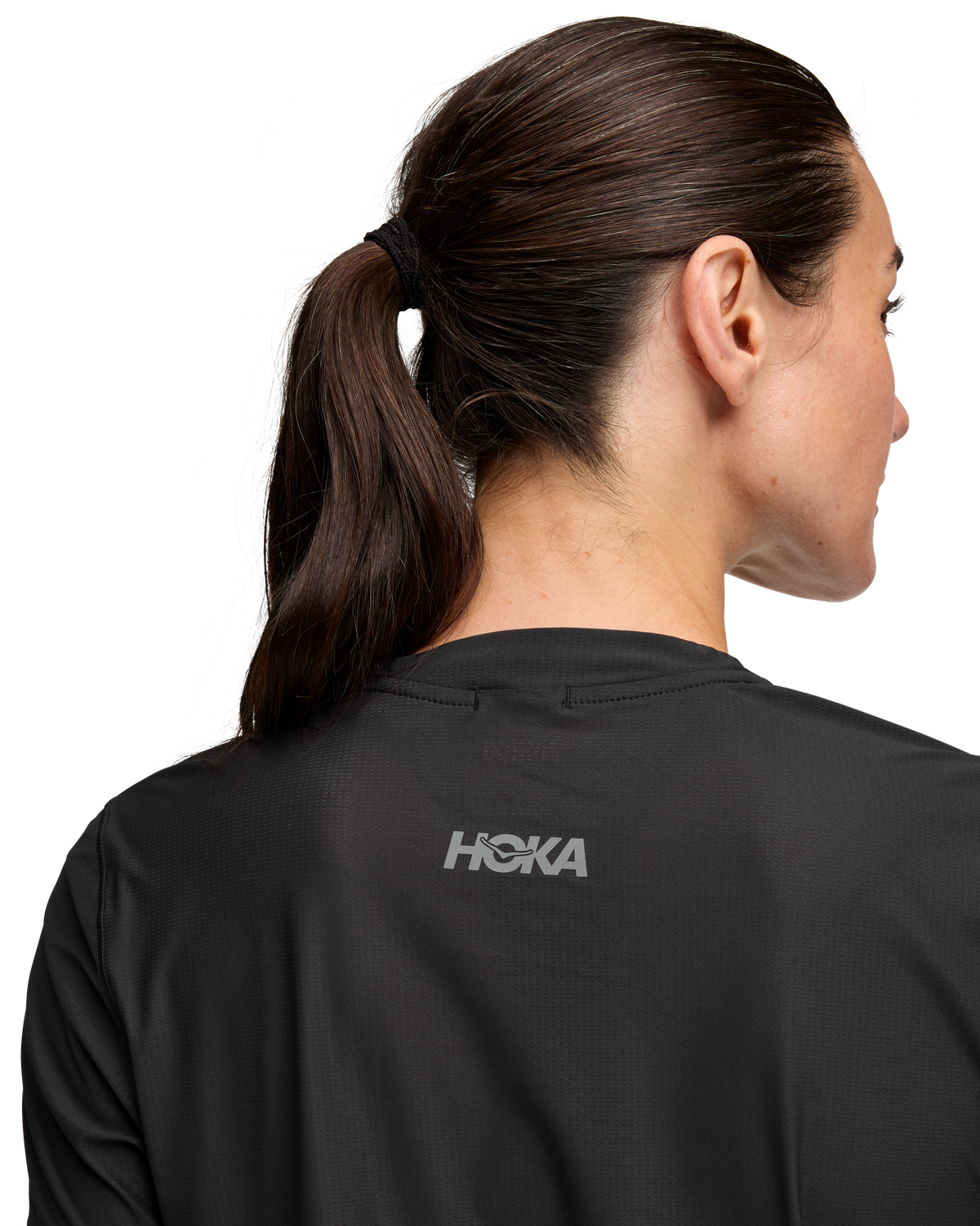 HOKA Airolite Short Sleeve 2.0 Mujer Black — vista superior