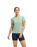 HOKA Airolite Short Sleeve 2.0 Mujer Jadeite — vista lateral