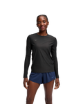HOKA Airolite Long Sleeve 2.0 Mujer Black — vista lateral