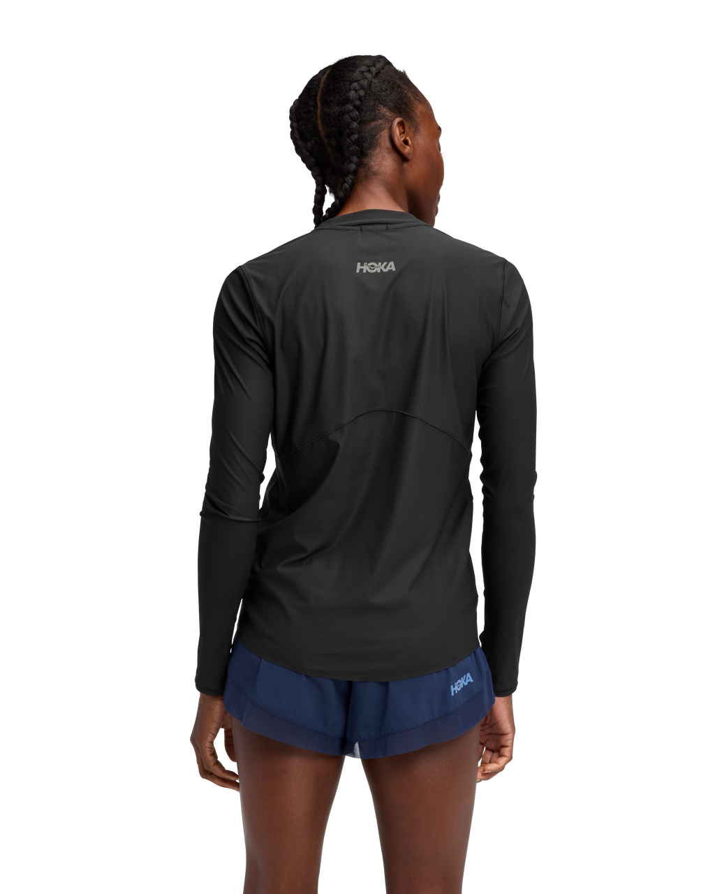 HOKA Airolite Long Sleeve 2.0 Mujer Black — vista medial